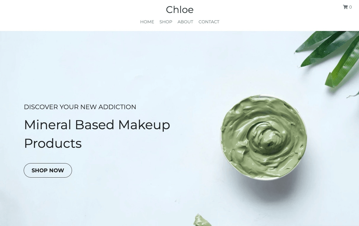 null Chloe Template: Building Your Own Brand with Strikingly